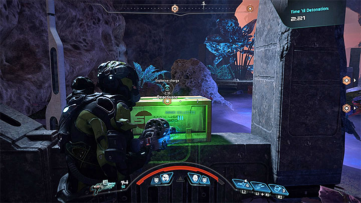 Clear the cave and take care of the charges - Jaal Ama Darav: Flesh and Blood (loyalty mission) | Allies and Relationships - Allies and Relationships quests - Mass Effect: Andromeda Game Guide