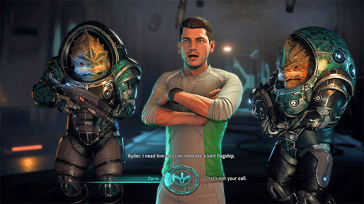 Consider allying with Sloane Kelly to get the location without having to worry about the prisoner - Hunting the Archon | Priority Ops - Priority Ops (Main quests) - Mass Effect: Andromeda Game Guide