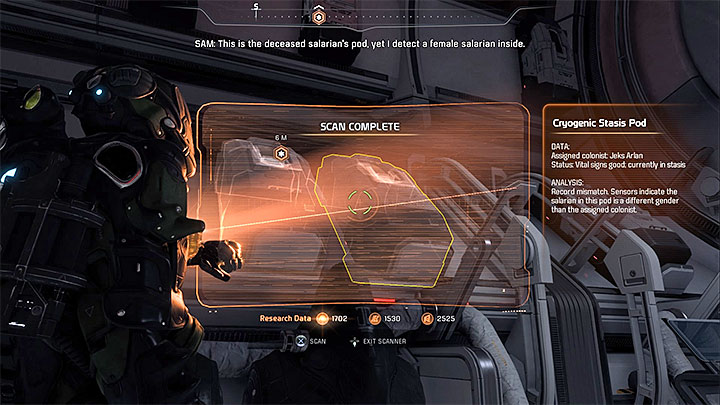 You must go back to one of the previous hallways where the Stasis Pods are - Hunting the Archon | Priority Ops - Priority Ops (Main quests) - Mass Effect: Andromeda Game Guide