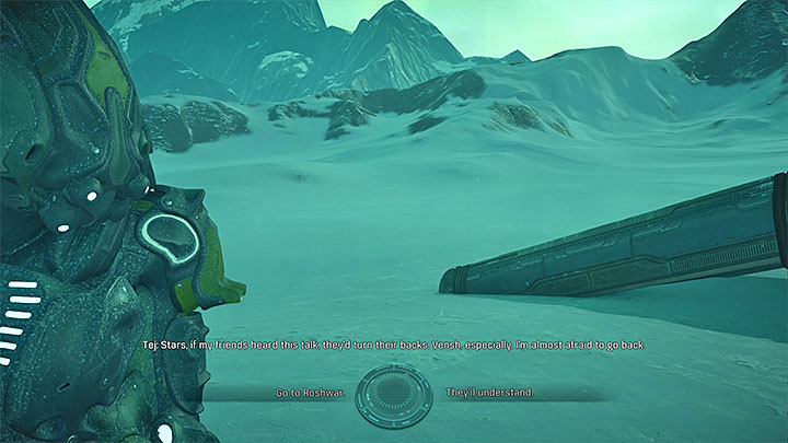 You can advise Tej what he should do - Reformation | Voeld side quests - Voeld - Mass Effect: Andromeda Game Guide