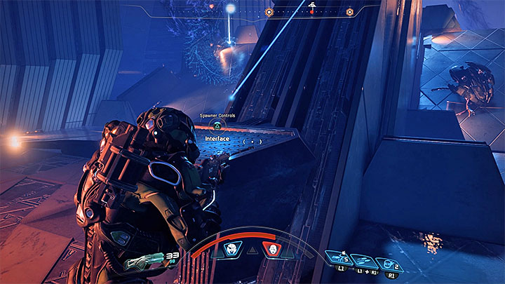 Use the console to summon a bot that will support you in combat - The Journey to Meridian | Priority Ops | Walkthrough - Priority Ops (Main quests) - Mass Effect: Andromeda Game Guide