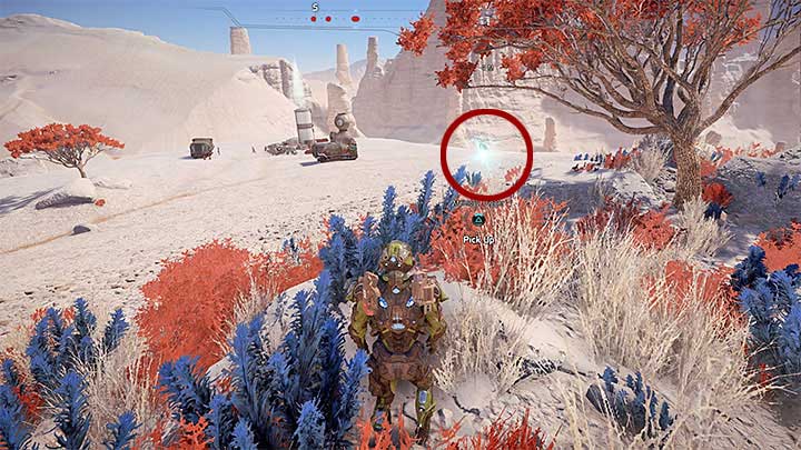 The memory trigger that is farthest in the south is on a small hill - Ryder Family Secrets | Allies and Relationships - Allies and Relationships quests - Mass Effect: Andromeda Game Guide