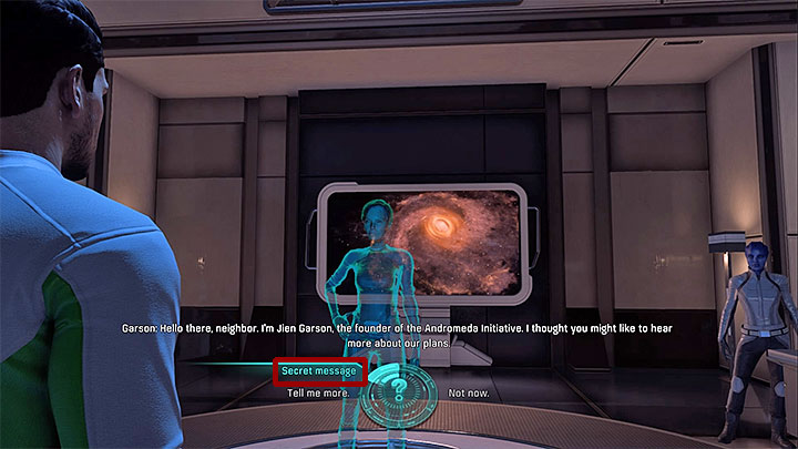 Go to Cultural Center and on the upper level find Garson VI - Ryder Family Secrets | Allies and Relationships - Allies and Relationships quests - Mass Effect: Andromeda Game Guide