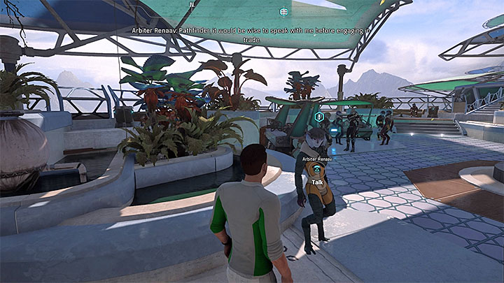 Renaav can be found in the marketplace near merchants booths - Additional tasks | Aya side quests - Aya - Mass Effect: Andromeda Game Guide
