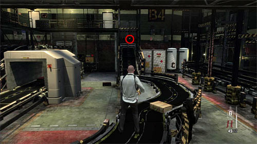 SECRET 1 [Golden Gun - Rotary Grenade Launcher 1/3]: In the beginning area at the end of the conveyor belt - Clues and Golden Guns - Chapter XIV - Collectibles - Max Payne 3 Game Guide & Walkthrough