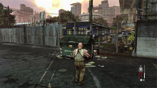 Pick up ammo and return to Giovanna, who should hide behind the container nearby the beginning location (screen above) - Chapter X - p. 1 - Walkthrough - Max Payne 3 Game Guide & Walkthrough