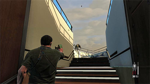 Be prepared because few enemies arrive on the board soon, and itd be good to attack them before they notice Max - Chapter XI - p. 2 - Walkthrough - Max Payne 3 Game Guide & Walkthrough