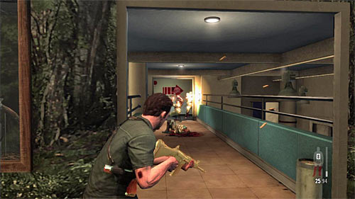 For a while ignore the hall dedicated for the tourists and secure the path (screen) leading on the roof - Chapter XI - p. 4 - Walkthrough - Max Payne 3 Game Guide & Walkthrough
