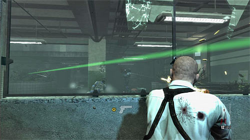 After the encounter begins, you can stay in the same place or exit it to place yourself behind one of pillars or start making jumps in the bullet time - Chapter XIII - p. 3 - Walkthrough - Max Payne 3 Game Guide & Walkthrough