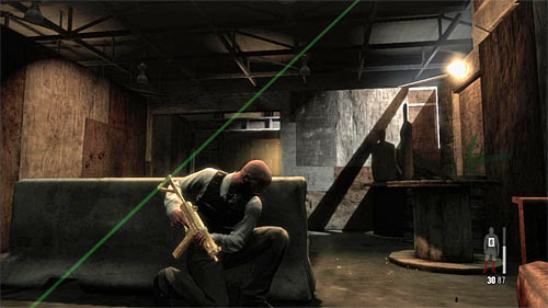 Go downstairs and turn left, stopping behind the parapet (screen) - Chapter XIII - p. 4 - Walkthrough - Max Payne 3 Game Guide & Walkthrough