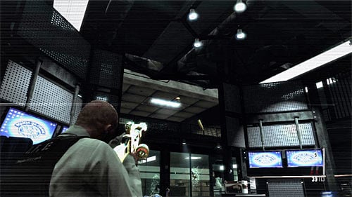 According to the Max comment you cant eliminate the boss now, because hes hiding on the upper balcony - Chapter XIII - p. 5 - Walkthrough - Max Payne 3 Game Guide & Walkthrough