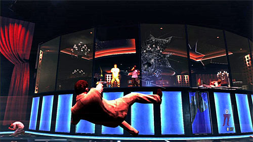 Firstly, eliminate the single bandit standing on the dance floor and then do in his fellows by the left windows - Chapter II - p. 1 - Walkthrough - Max Payne 3 Game Guide & Walkthrough