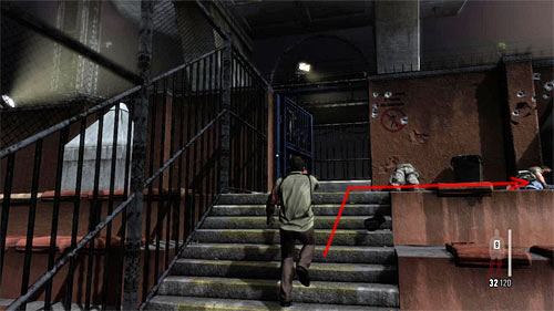 After reaching the upper part of tribune turn right in the place shown on the screen above - Chapter III - p. 4 - Walkthrough - Max Payne 3 Game Guide & Walkthrough