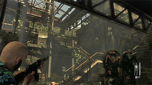 Very carefully start moving to the stairs seen in the far away - Chapter VII - p. 3 - Walkthrough - Max Payne 3 Game Guide & Walkthrough