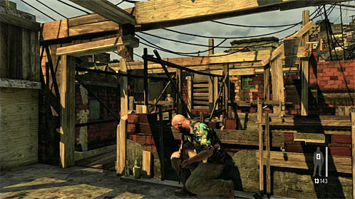 After getting upstairs, quickly set by the wooden bridge and start attacking elite gangsters appearing far away - Chapter VII - p. 4 - Walkthrough - Max Payne 3 Game Guide & Walkthrough