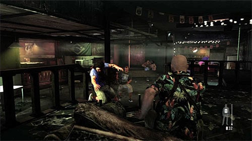 After regaining a control try to kill three enemies in front of you and the barman hiding on the right - Chapter VII - p. 1 - Walkthrough - Max Payne 3 Game Guide & Walkthrough