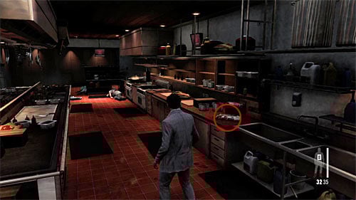 SECRET 8 [Clue 5/6 - Portuguese Newspaper]: In the kitchen - Clues and Golden Guns - Chapter II - Collectibles - Max Payne 3 Game Guide & Walkthrough