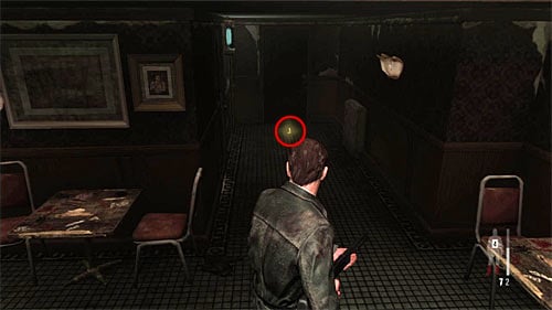 SECRET 2 [Golden Gun - 1911 Revolver 2/3]: On the bars floor in the beginning stage of the chapter - Clues and Golden Guns - Chapter IV - Collectibles - Max Payne 3 Game Guide & Walkthrough