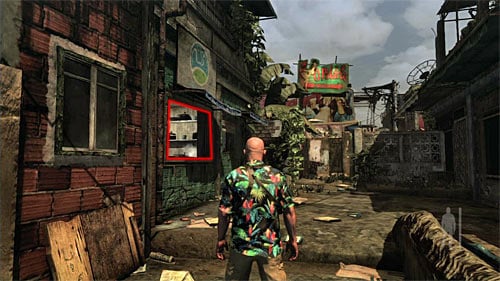 SECRET 1 [Clue 1/9 - Ex-Cop]: At the main path to the bar - Clues and Golden Guns - Chapter VII - Collectibles - Max Payne 3 Game Guide & Walkthrough