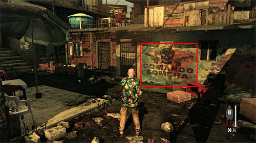 SECRET 14 [Clue 9/9 - Upper Gang Spray Tag]: On the wall, just after destroying the reserves of drugs - Clues and Golden Guns - Chapter VII - Collectibles - Max Payne 3 Game Guide & Walkthrough