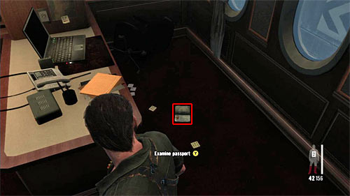 SECRET 8 [Clue 6/8 - Daphnes Passport]: On the floor in the first searched side cabins - Clues and Golden Guns - Chapter XI - Collectibles - Max Payne 3 Game Guide & Walkthrough