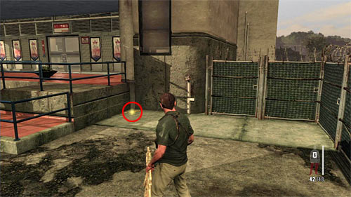 SECRET 12 [Golden Gun - Super Sport 3/3]: You find it just after the ride on a line, on the right from entrance to the new building - Clues and Golden Guns - Chapter XI - Collectibles - Max Payne 3 Game Guide & Walkthrough