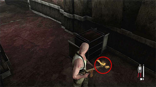 SECRET 4 [Golden Gun - FMP G3S Rifle 1/3]: In the left corridor monitored by the person with LMG Rifle - Clues and Golden Guns - Chapter XII - Collectibles - Max Payne 3 Game Guide & Walkthrough