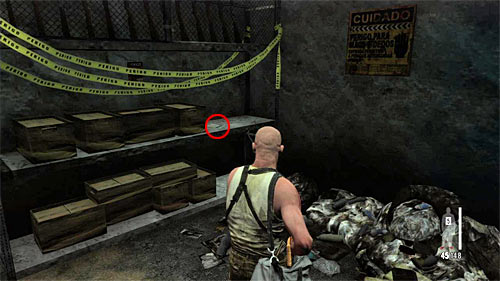 SECRET 11 [Clue 6/6 - Donation Receipt]: In small armory from which Max took C4 charges - Clues and Golden Guns - Chapter XII - Collectibles - Max Payne 3 Game Guide & Walkthrough