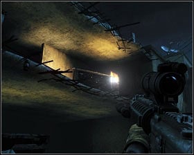 The first ones to die should be the enemies on the ground [1], followed by the enemy on the left [2] - First In - p. 1 - Walkthrough - Medal of Honor - Game Guide and Walkthrough