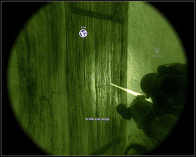 After the fight, go up the stairs [1], where another enemy awaits you tight behind the corner - First In - p. 2 - Walkthrough - Medal of Honor - Game Guide and Walkthrough