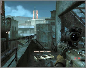 Once outside, you should be able to easily get rid of the enemies [1] who are busy with fighting your companions - First In - p. 2 - Walkthrough - Medal of Honor - Game Guide and Walkthrough