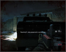 Once the last enemy - hidden behind the car on the left [1] - is dead, more will come onto the terrace in front of you - First In - p. 3 - Walkthrough - Medal of Honor - Game Guide and Walkthrough