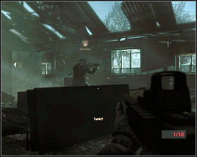 Once inside [1], stick to the left side and you should be able to flank [2] and finish off the group of Arabs - First In - p. 4 - Walkthrough - Medal of Honor - Game Guide and Walkthrough