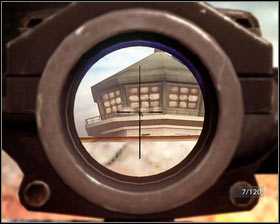 Once you're done, run up the nearby stairs [1] and kill more terrorists from there [2] - Breaking Bagram - p. 3 - Walkthrough - Medal of Honor - Game Guide and Walkthrough