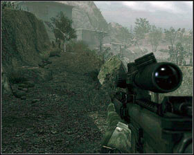 Your first target is the terrorist on the tower [1] - Running with wolves... - p. 1 - Walkthrough - Medal of Honor - Game Guide and Walkthrough