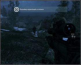 After arriving at the next village [1], follow your companion [2] - Running with wolves... - p. 2 - Walkthrough - Medal of Honor - Game Guide and Walkthrough