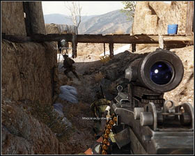 Quickly eliminate the two terrorists hidden there [1] and leave the room through the other side - Belly of the Beast - p. 1 - Walkthrough - Medal of Honor - Game Guide and Walkthrough