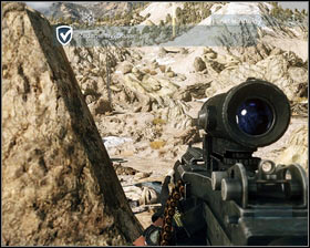 Hidden behind the last possible cover [1], try to survive a couple more minutes until the chopper arrives - Belly of the Beast - p. 2 - Walkthrough - Medal of Honor - Game Guide and Walkthrough