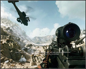 Once the chopper appears, get onboard to end the level - Belly of the Beast - p. 2 - Walkthrough - Medal of Honor - Game Guide and Walkthrough