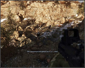 After clearing the area, move on after Dusty [1], who will lead you to the next enemy group [2] - Friends from afar - Walkthrough - Medal of Honor - Game Guide and Walkthrough