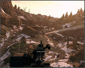 You'll be assigned to the machinegun, so provide cover for your companions on the ground [1], focusing on eliminating the enemies with RPGs first [2] - Compromised - Walkthrough - Medal of Honor - Game Guide and Walkthrough