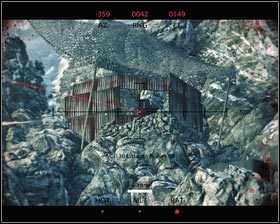 Behind the next corner, eliminate the two enemies on the hill on the escarpment on the left [1] and head towards the next machinegun - Rescue the Rescuers - p. 1 - Walkthrough - Medal of Honor - Game Guide and Walkthrough