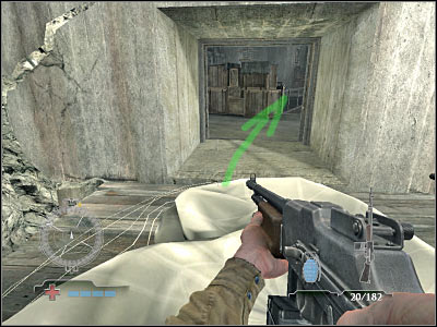 Once you've reached a new level of the tower, you should turn left - Assemble at Main Control Room - Operation Der Flakturm - Medal of Honor: Airborne - Game Guide and Walkthrough