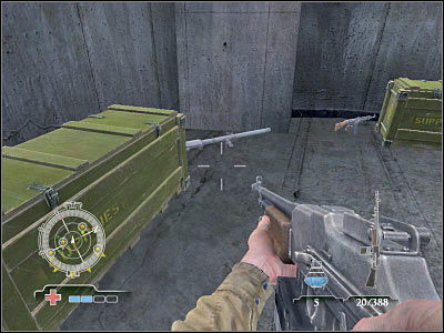 The ladder will allow you to get to the upper level - Disable Ammunition Lift Controls - part 2 - Operation Der Flakturm - Medal of Honor: Airborne - Game Guide and Walkthrough