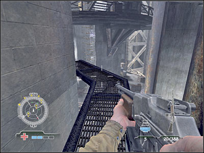 Enter a new room - Disable Ammunition Lift Controls - part 2 - Operation Der Flakturm - Medal of Honor: Airborne - Game Guide and Walkthrough