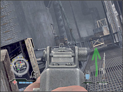 There's a large elevator to your left which is being used to transport ammunition - Disable Ammunition Lift Controls - part 1 - Operation Der Flakturm - Medal of Honor: Airborne - Game Guide and Walkthrough