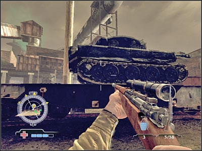 The second tank can be found to your right - Destroy Tanks on Railcars - part 2 - Operation Varsity - Medal of Honor: Airborne - Game Guide and Walkthrough