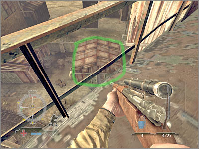 Once you've secured your surroundings, you should finally proceed to a small structure which will be located in front of your current position - Destroy Tanks on Railcars - part 2 - Operation Varsity - Medal of Honor: Airborne - Game Guide and Walkthrough
