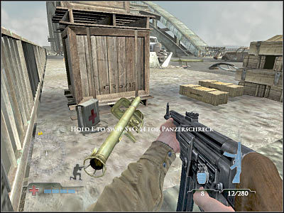 Try hiding behind larger objects - Knock-out Tiger Tank #2 - part 1 - Operation Market Garden - Medal of Honor: Airborne - Game Guide and Walkthrough