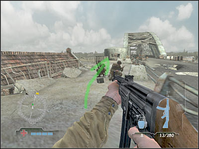 Before you decide to proceed any further, you should take a few seconds to explore the surrounding area - Knock-out Tiger Tank #2 - part 1 - Operation Market Garden - Medal of Honor: Airborne - Game Guide and Walkthrough